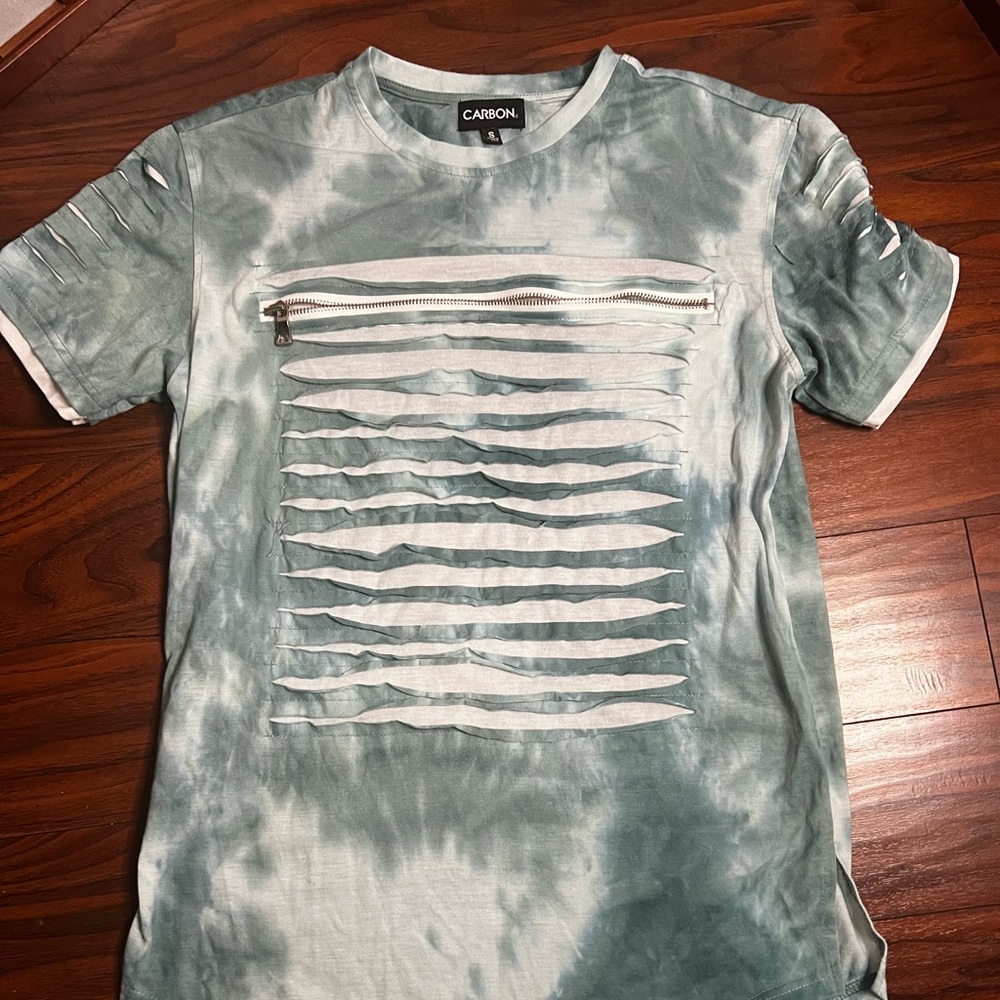 Boys tie dye distressed look tee shirt